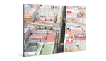 Dachgeschichten Foto auf Alu Dibond, purespective Kathrin Meister, Wandbild glänzend